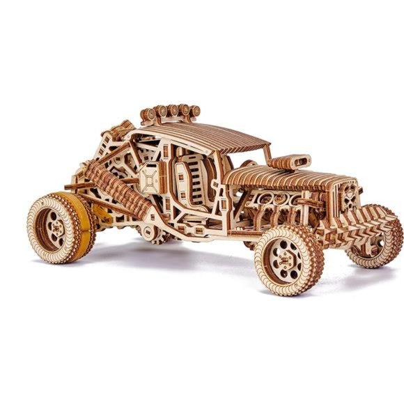 Wood Trick Mad Buggy Car 3D Wooden Puzzle for Adults - Rides up to 25 feet - Picture 4 of 6
